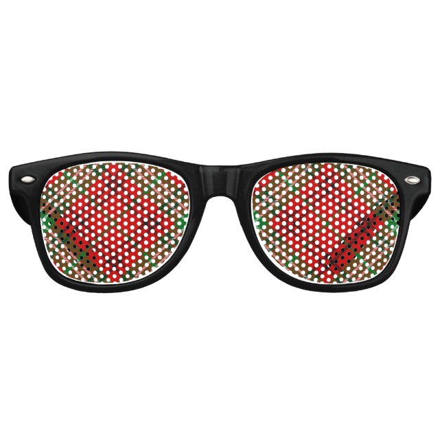 Clan Morrison Red Tartan Retro Sunglasses (Front)