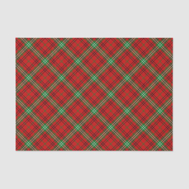 Clan Morrison Red Tartan Tissue Paper (Front)