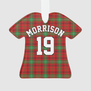 Clan Morrison Tartan Christmas Jersey Ornament