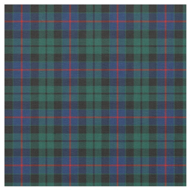 Clan Morrison Tartan Fabric (Close Up)