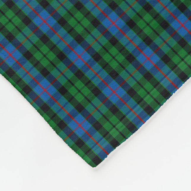 Clan Morrison Tartan Fleece Blanket (Corner)