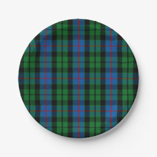 Clan Morrison Tartan Paper Plate