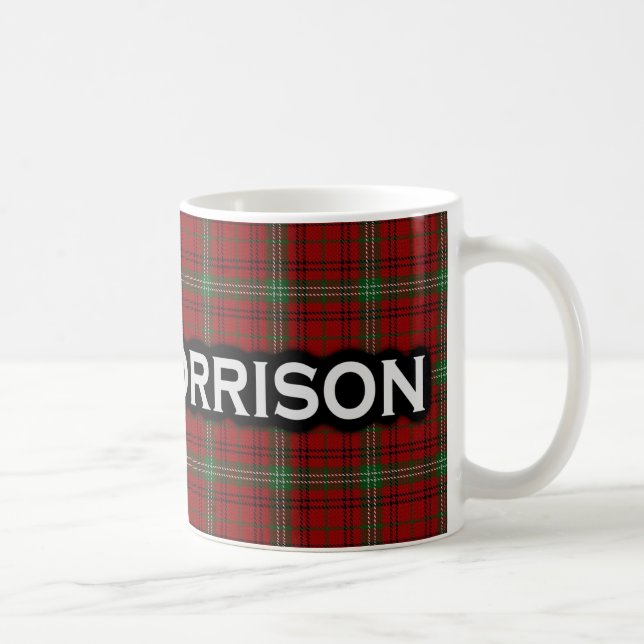 Clan Morrison Tartan Scottish Coffee Mug (Right)