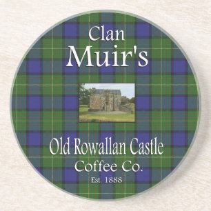 Clan Muir's Old Rowallan Castle Coffee Co. Coaster