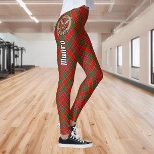 Clan Munro Crest over Tartan Leggings