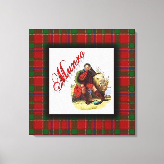 Clan Munro Scottish Dream Canvas Print (Front)