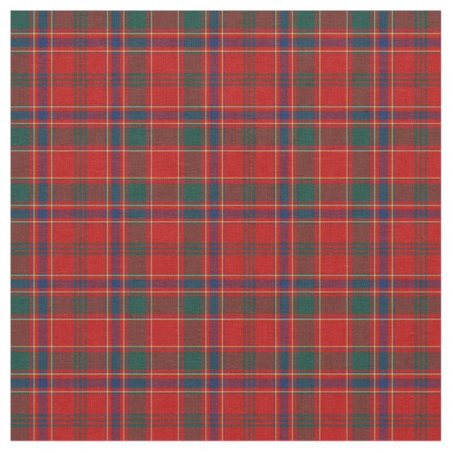 Clan Munro Tartan Fabric (Close Up)