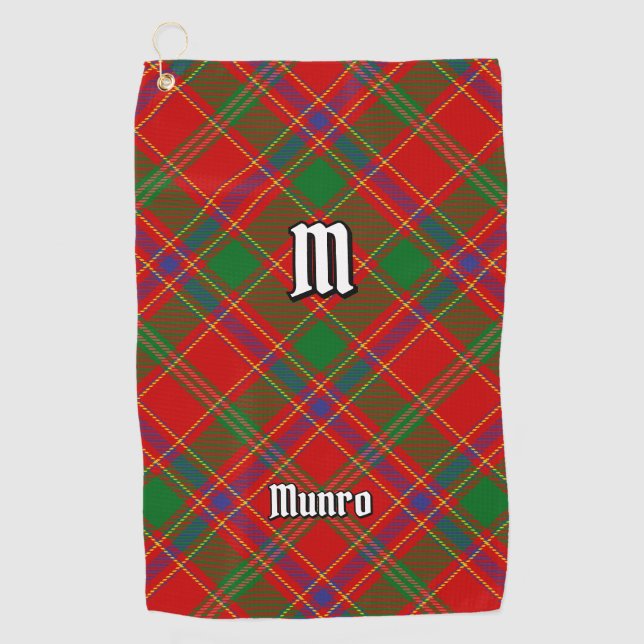 Clan Munro Tartan Golf Towel (Front)