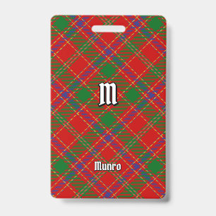 Clan Munro Tartan ID Badge