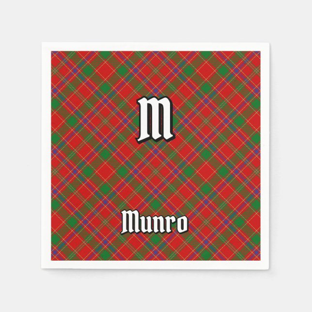 Clan Munro Tartan Napkin (Front)