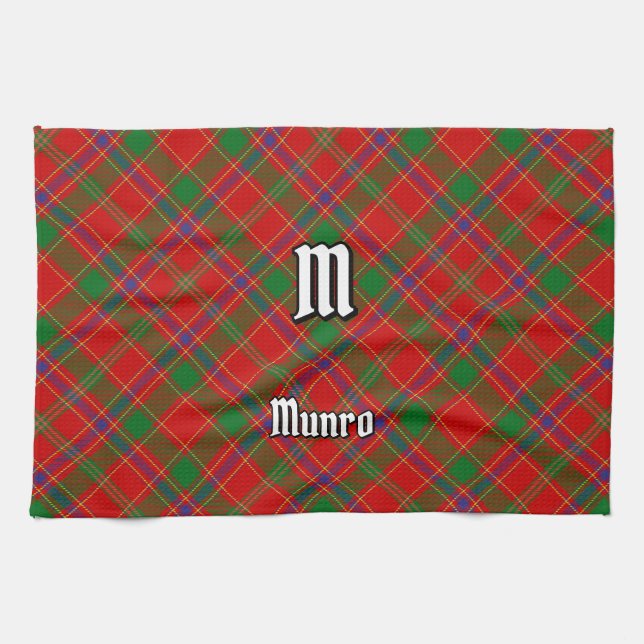 Clan Munro Tartan Tea Towel (Horizontal)
