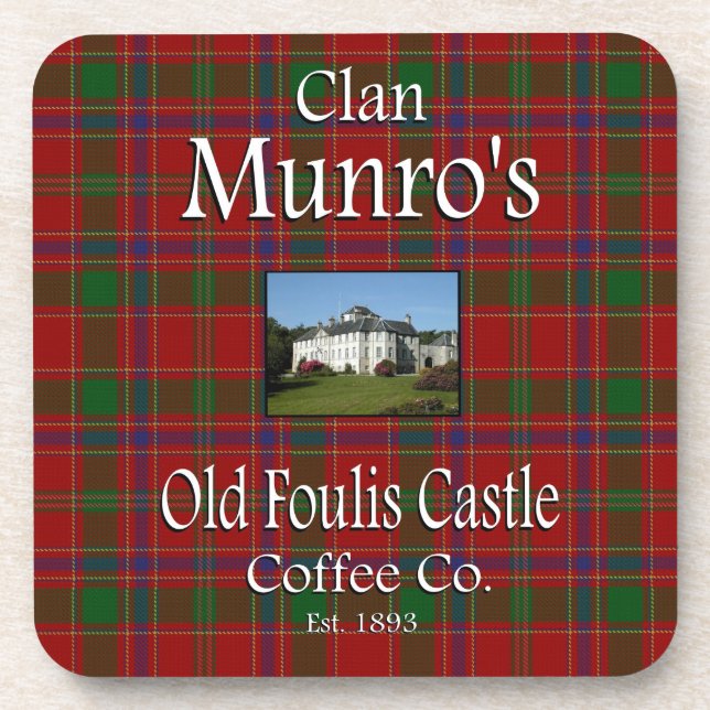 Clan Munro's Old Foulis Castle Coffee Co. Coaster (Front)