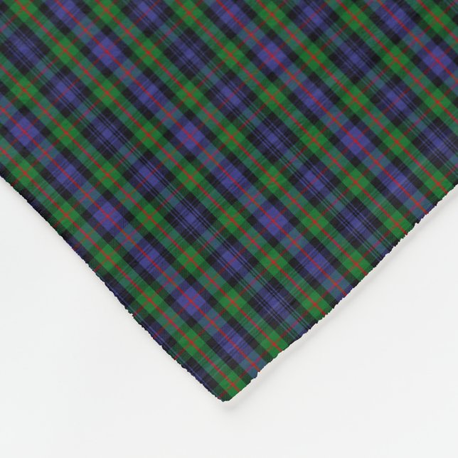 Clan Murray Tartan Fleece Blanket (Corner)
