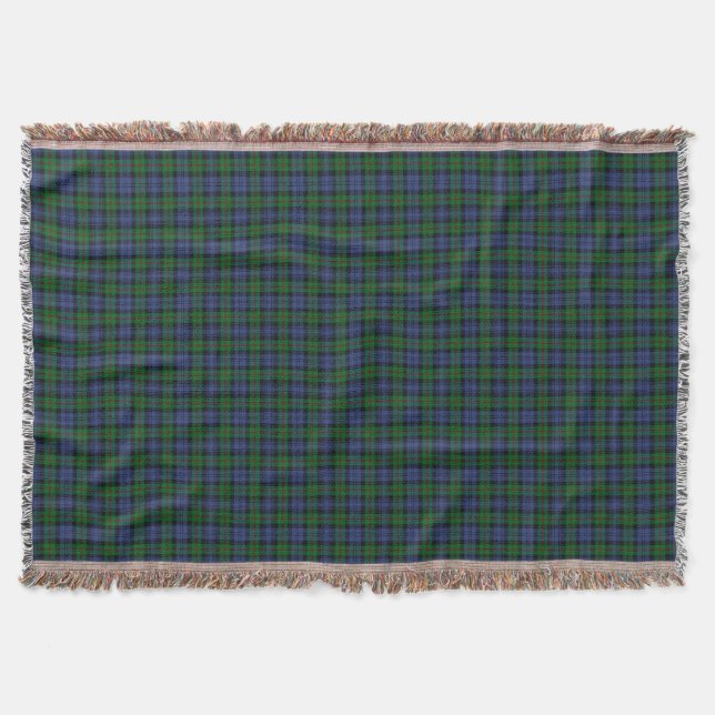 Clan Murray Tartan Throw Blanket (Front)