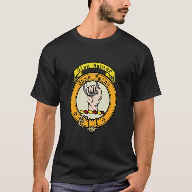 Clan Napier Scottish Crest T-Shirt (Front)