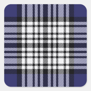 Clan Napier Tartan Square Sticker