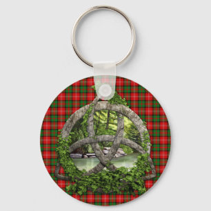Clan Nesbitt Tartan Celtic Trinity Key Ring