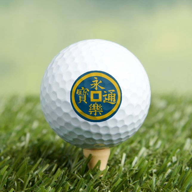 Clan Oda Crest (Kamon) Golf Balls (Insitu Tee)
