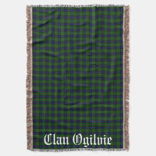 Clan Ogilvie Tartan Plaid Throw Blanket