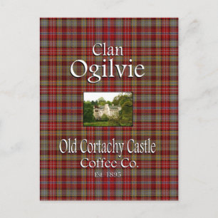 Clan Ogilvie's Old Cortachy Castle Coffee Co. Postcard