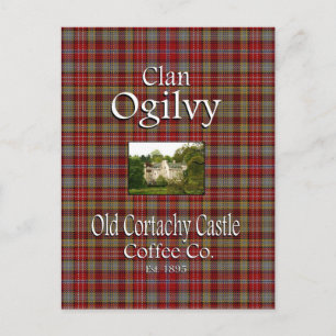Clan Ogilvy's Old Cortachy Castle Coffee Co. Postcard