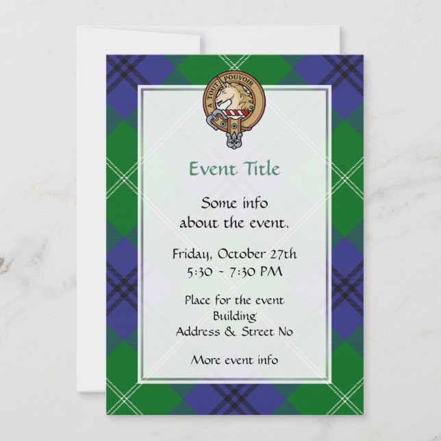 Clan Oliphant Crest Invitation (Front)