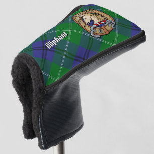 Clan Oliphant Crest over Tartan Golf Head Cover