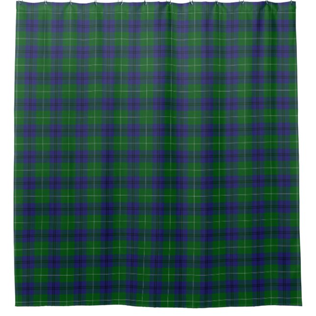 Clan Oliphant Scottish Tartan Shower Curtain (Front)