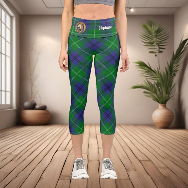 Clan Oliphant Tartan Capri Leggings (Creator Uploaded)