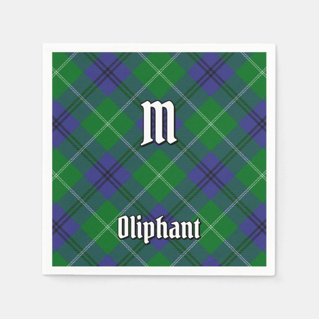 Clan Oliphant Tartan Napkins (Front)