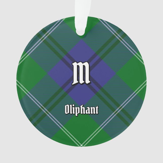 Clan Oliphant Tartan Ornament (Front)