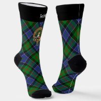 Clan Paterson Crest over Tartan