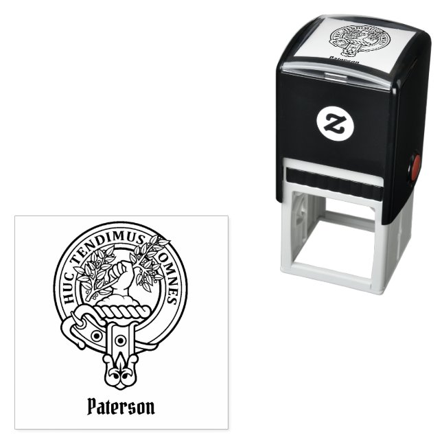Clan Paterson Crest Self-inking Stamp (In Situ)