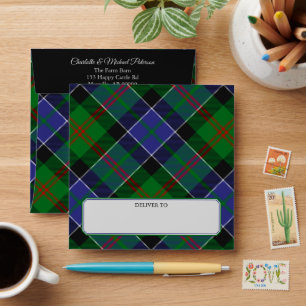Clan Paterson Tartan Envelope
