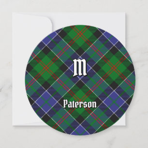 Clan Paterson Tartan Invitation