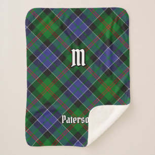 Clan Paterson Tartan Sherpa Blanket