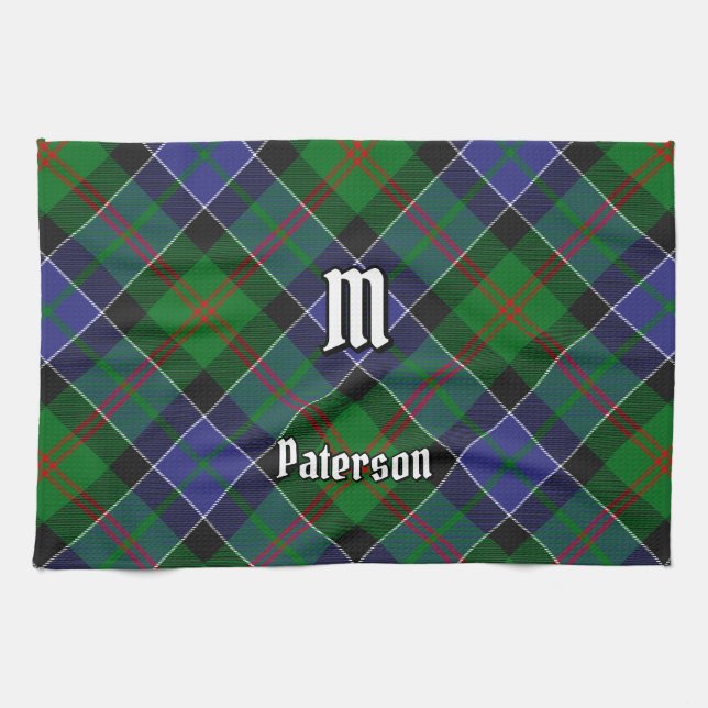 Clan Paterson Tartan Tea Towel (Horizontal)