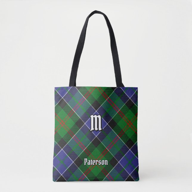 Clan Paterson Tartan Tote Bag (Front)