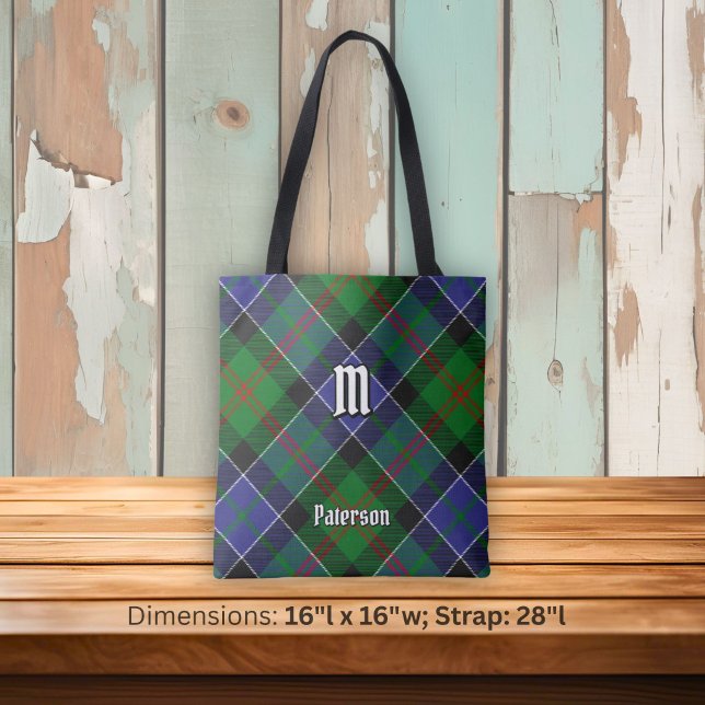 Clan Paterson Tartan Tote Bag (Creator Uploaded)