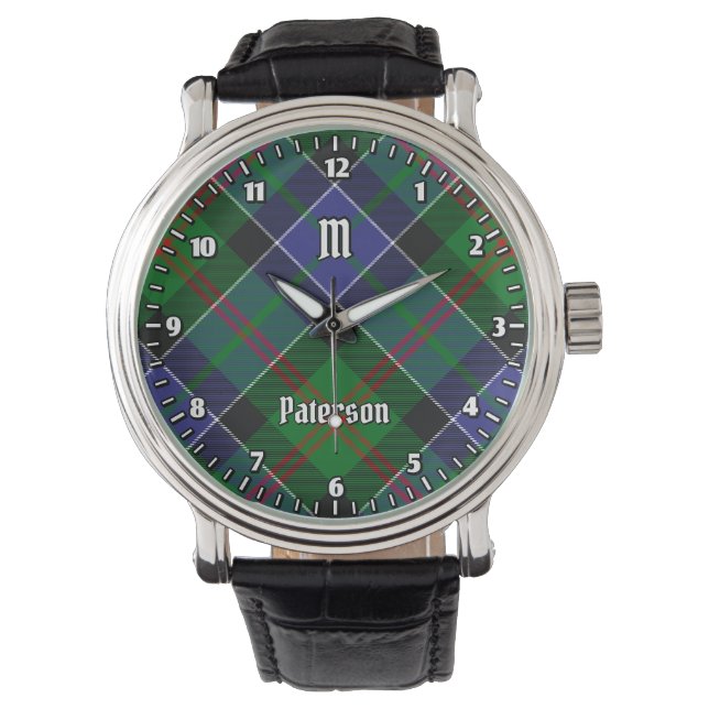 Clan Paterson Tartan Watch (Front)