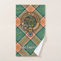Clan Pollock Crest over Tartan