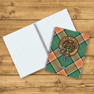 Clan Pollock Crest over Tartan Notebook