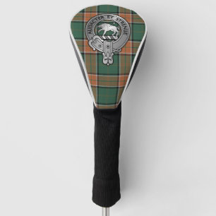 Clan Pollock Crest & Tartan  Golf Head Cover