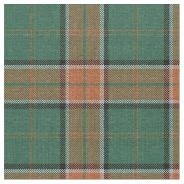 Clan Pollock Scottish Tartan Plaid Fabric (Close Up)