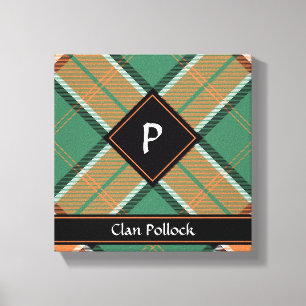 Clan Pollock Tartan Canvas Print