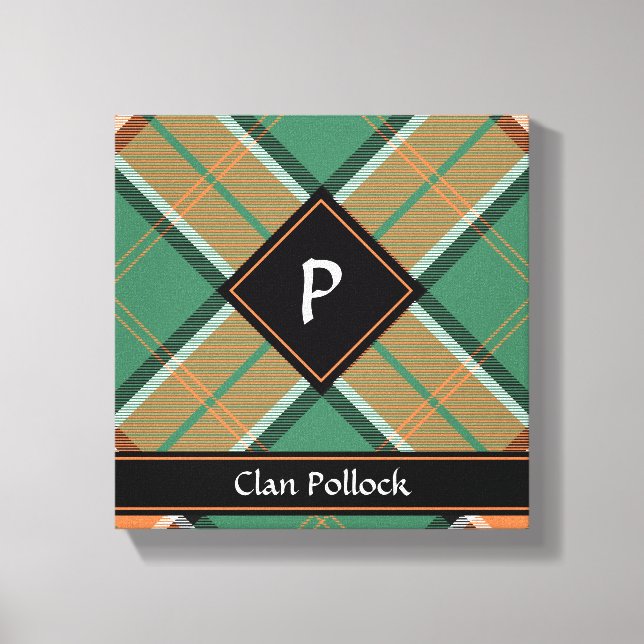 Clan Pollock Tartan Canvas Print (Front)
