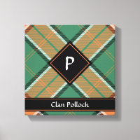 Clan Pollock Tartan Canvas Print