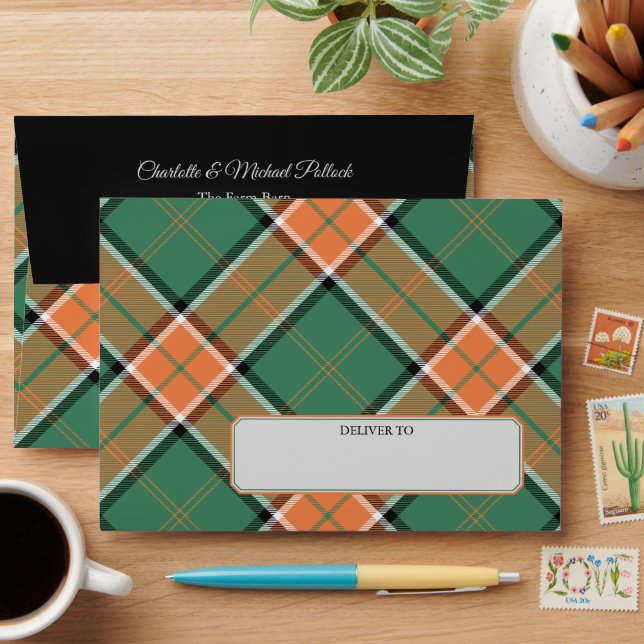 Clan Pollock Tartan Envelope (Desk)