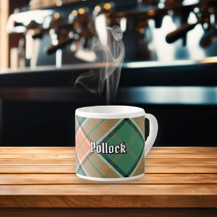 Clan Pollock Tartan Espresso Cup