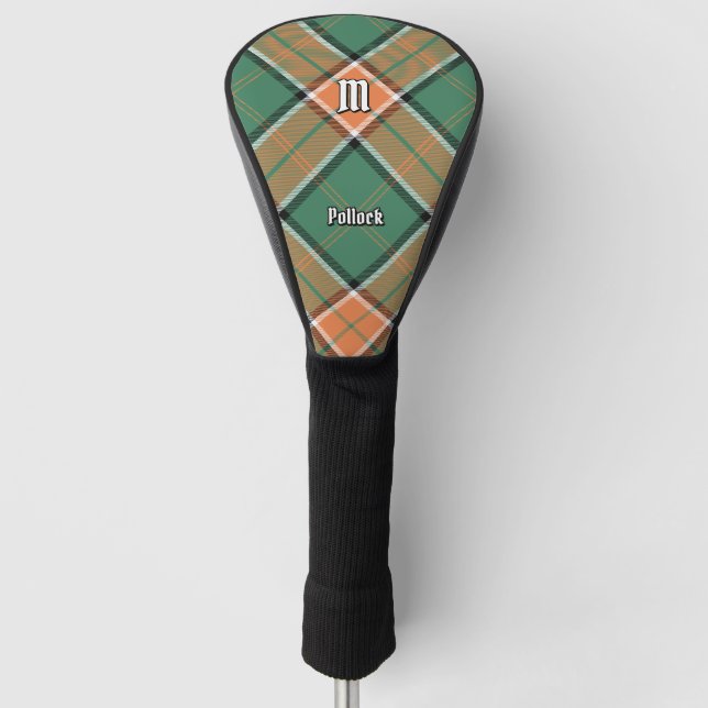 Clan Pollock Tartan Golf Head Cover (Front)
